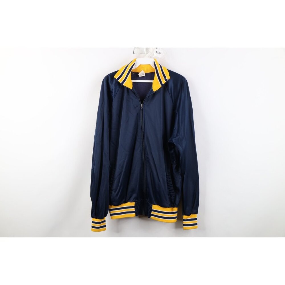Vtg 70s Cliff Keen Mens XL Team Issued University of Michigan Wrestling Jacket